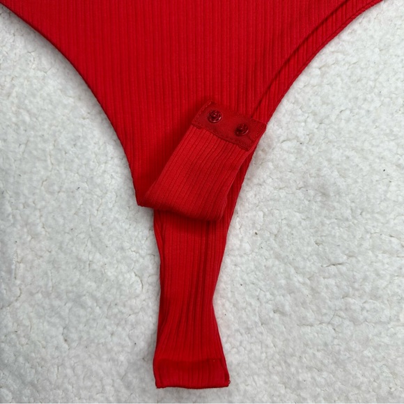 *PRINCESS POLLY* Nicola Red Cutout Bodysuit - Picture 8 of 12